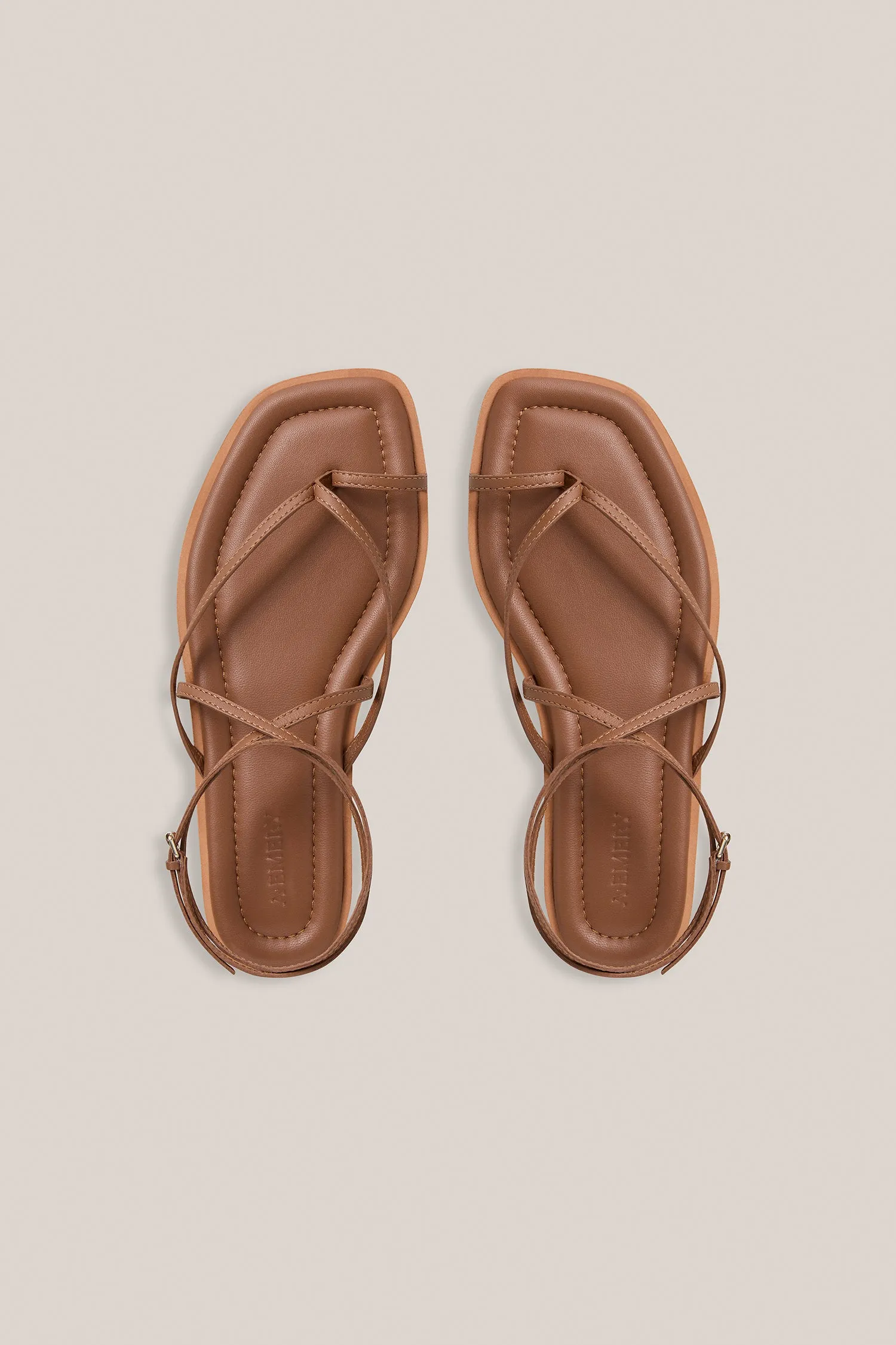A Emery Davis Sandal in Deep Tan