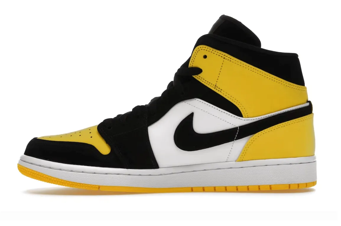 Air Jordan 1 Mid Yellow Toe Black