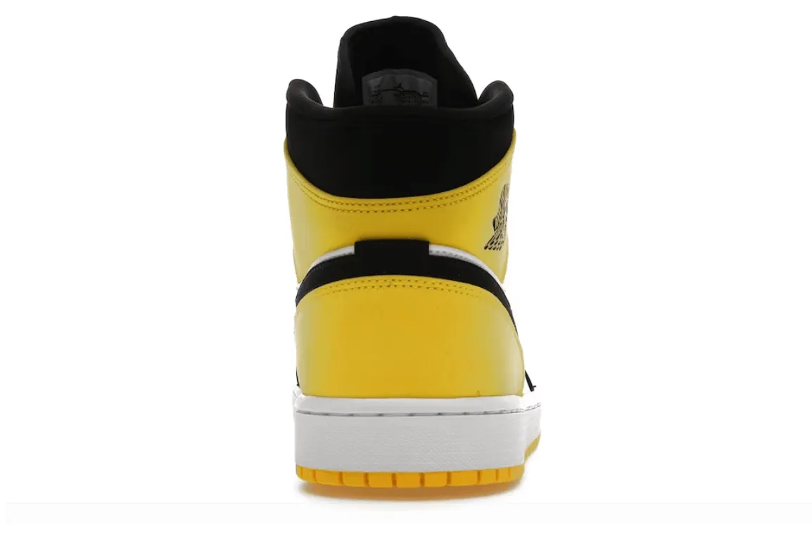 Air Jordan 1 Mid Yellow Toe Black