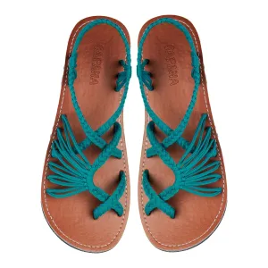 Banyan - Deep Cyan Rope Sandals