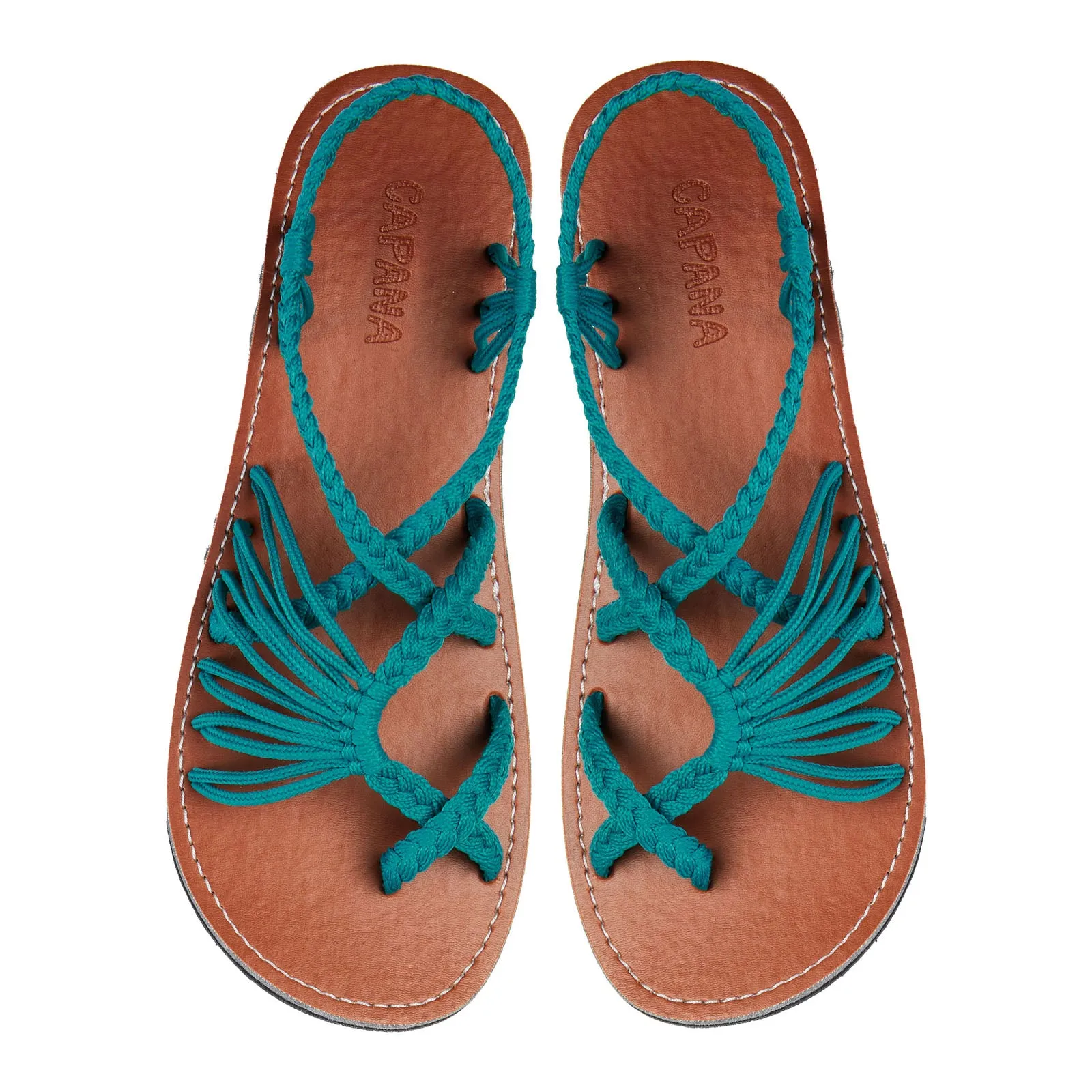 Banyan - Deep Cyan Rope Sandals