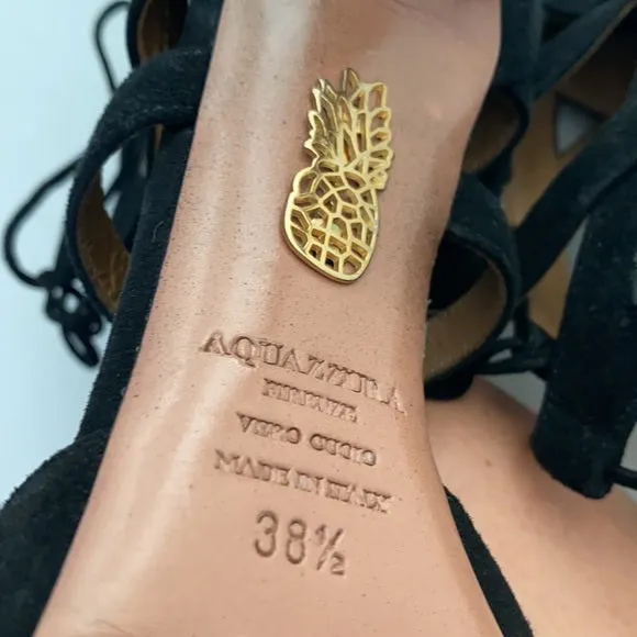 Black Suede Heels - 8