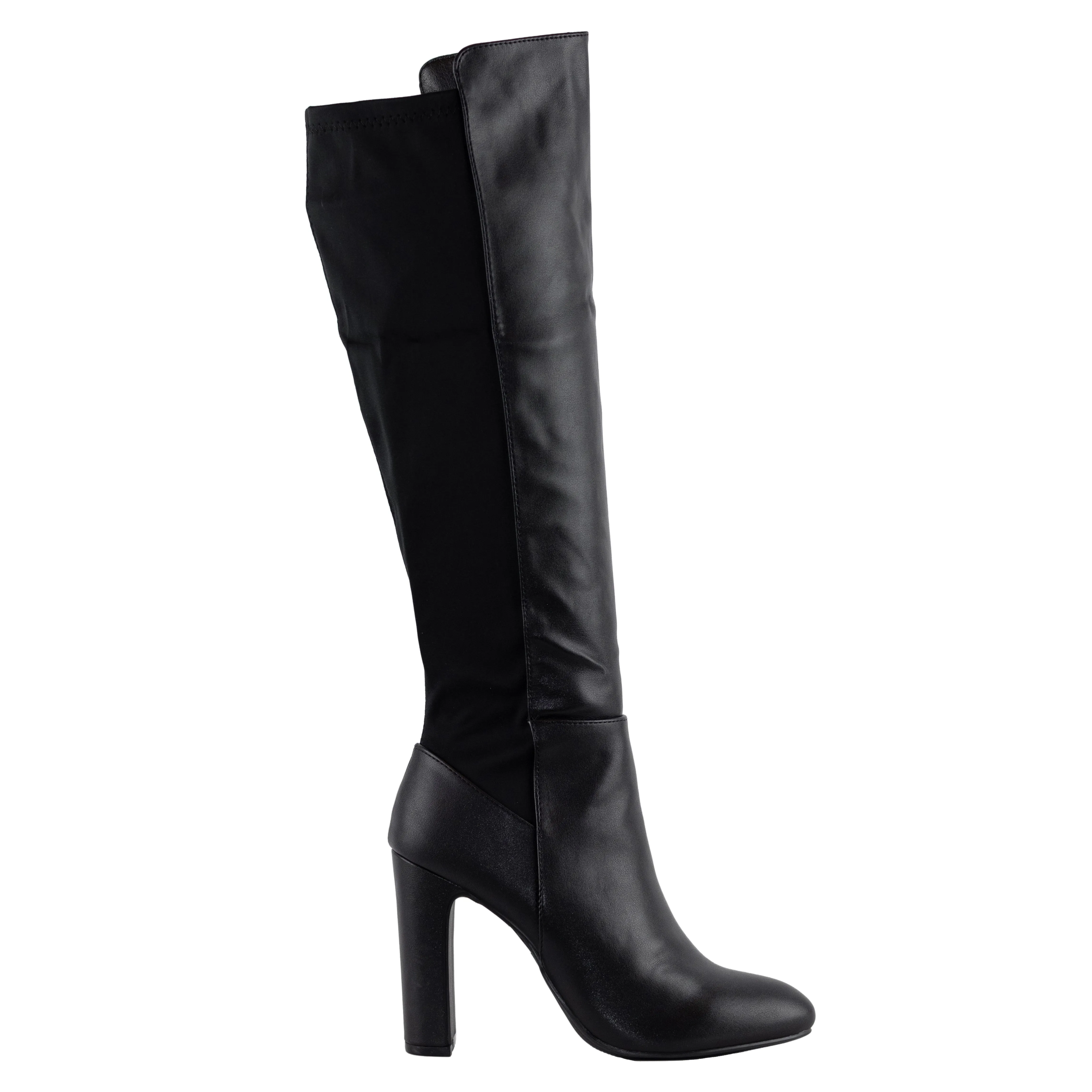 Brandy - Knee High Boots, Suede Material with Stretch Back, Stylish Winter Footwear, Comfortable & Chic for Casual or Dressy Outfits