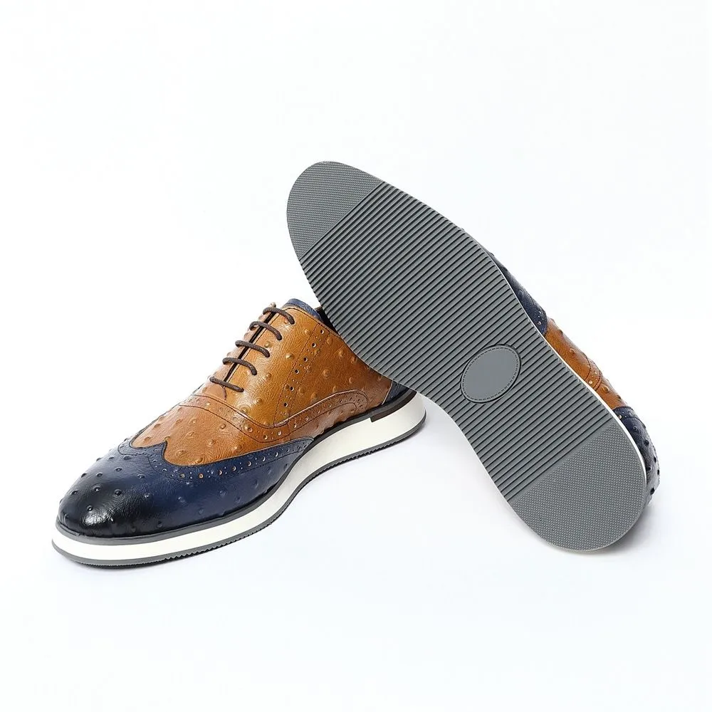 Bullock color matching business oxford shoes casual men's formal leather shoes