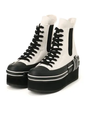 CANVAS PLATFORM SNEAKERS