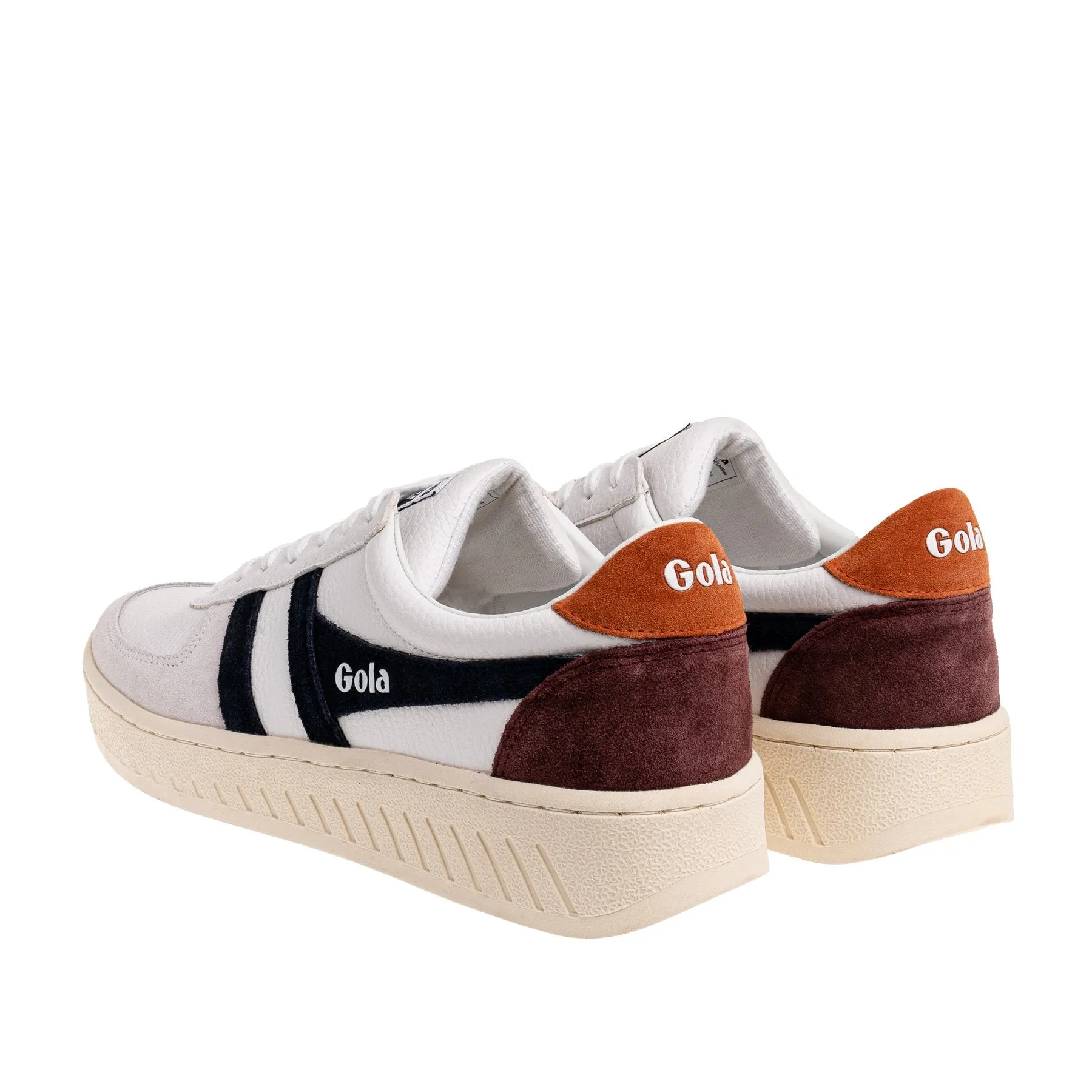 Grandslam Trident Trainer (White   Navy   Moody Orange)