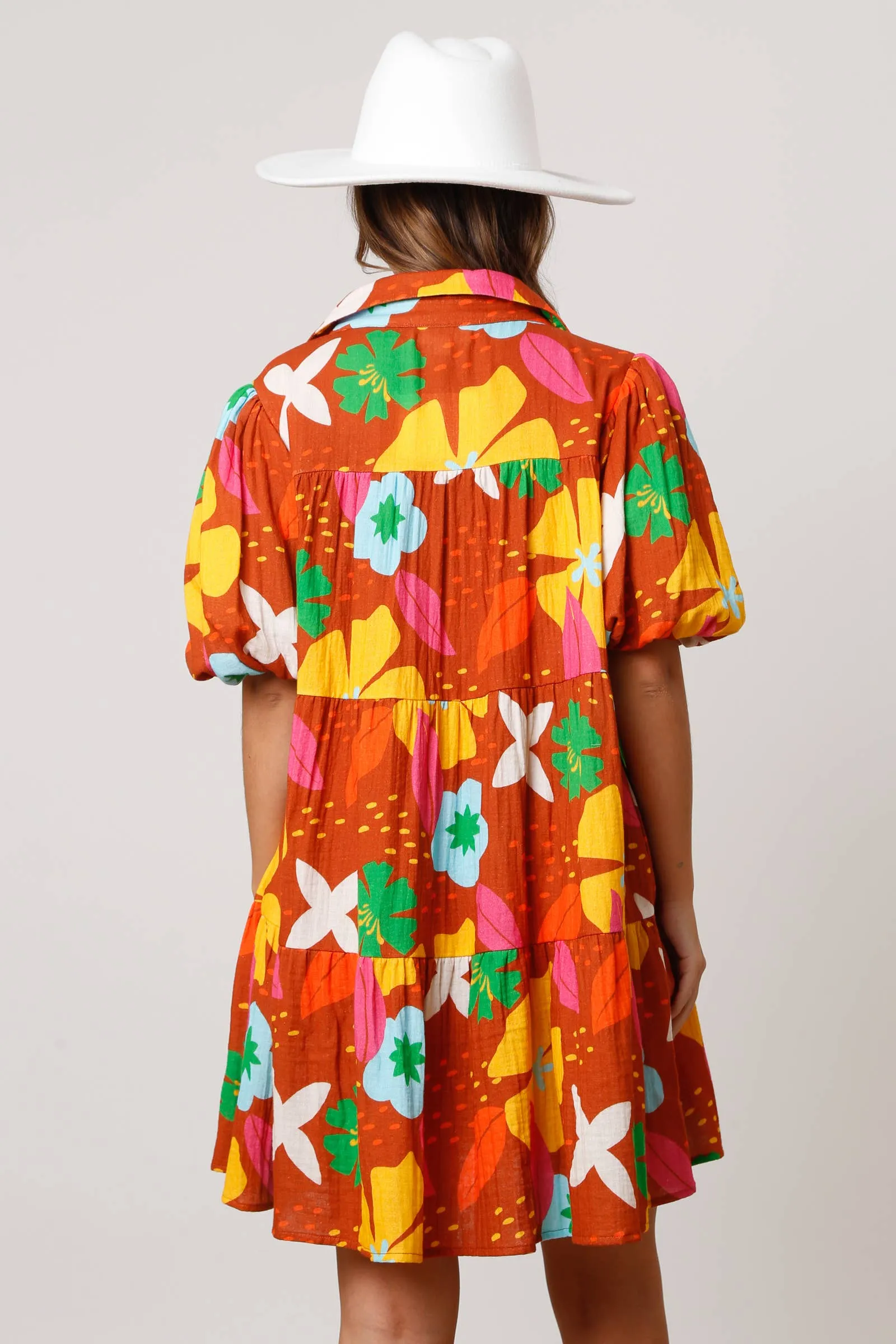Jasmine Floral Print Gauze Dress