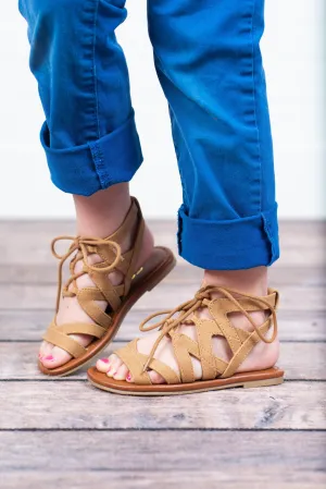 Kid's: Watch And Learn Sandals, Light Tan