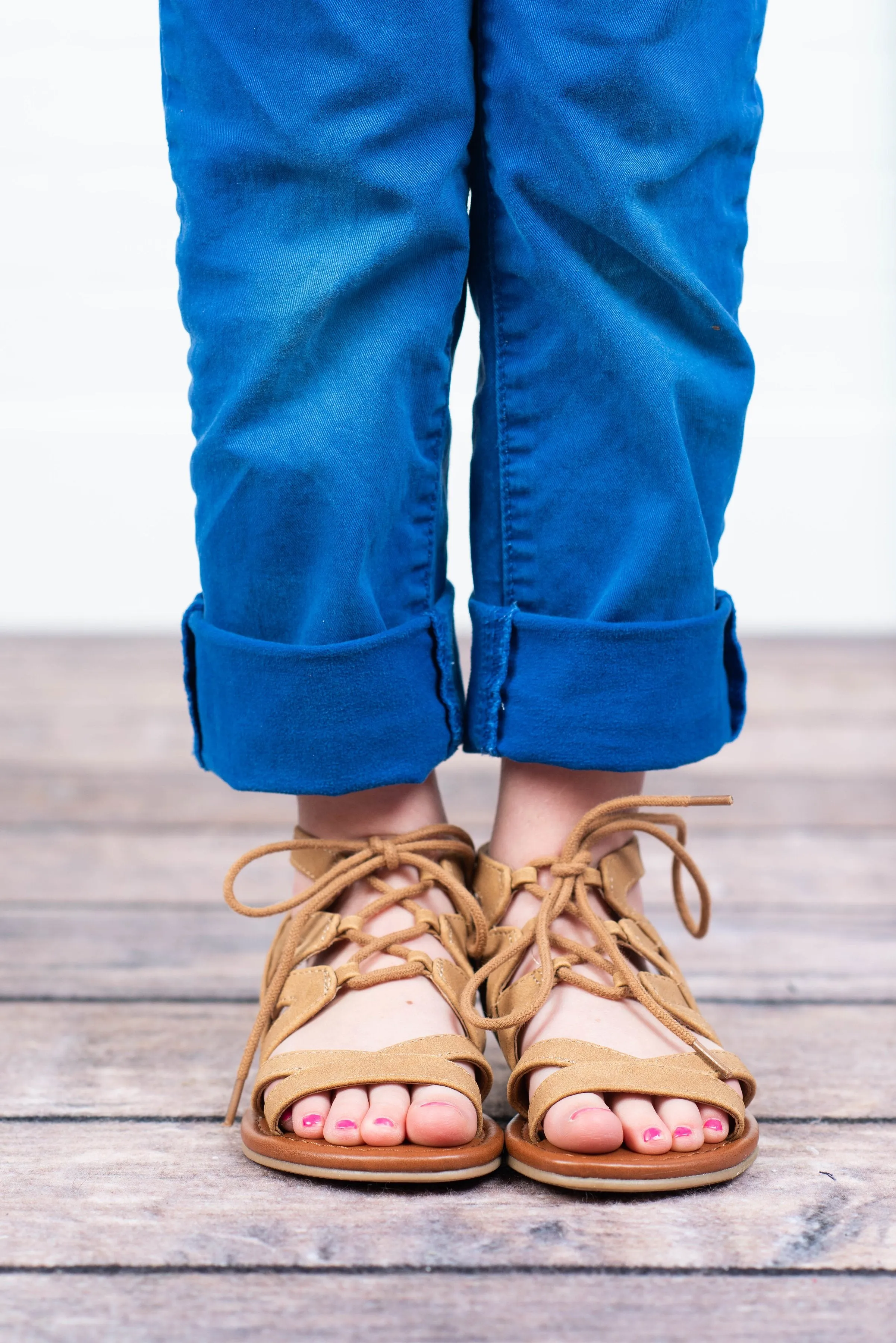 Kid's: Watch And Learn Sandals, Light Tan