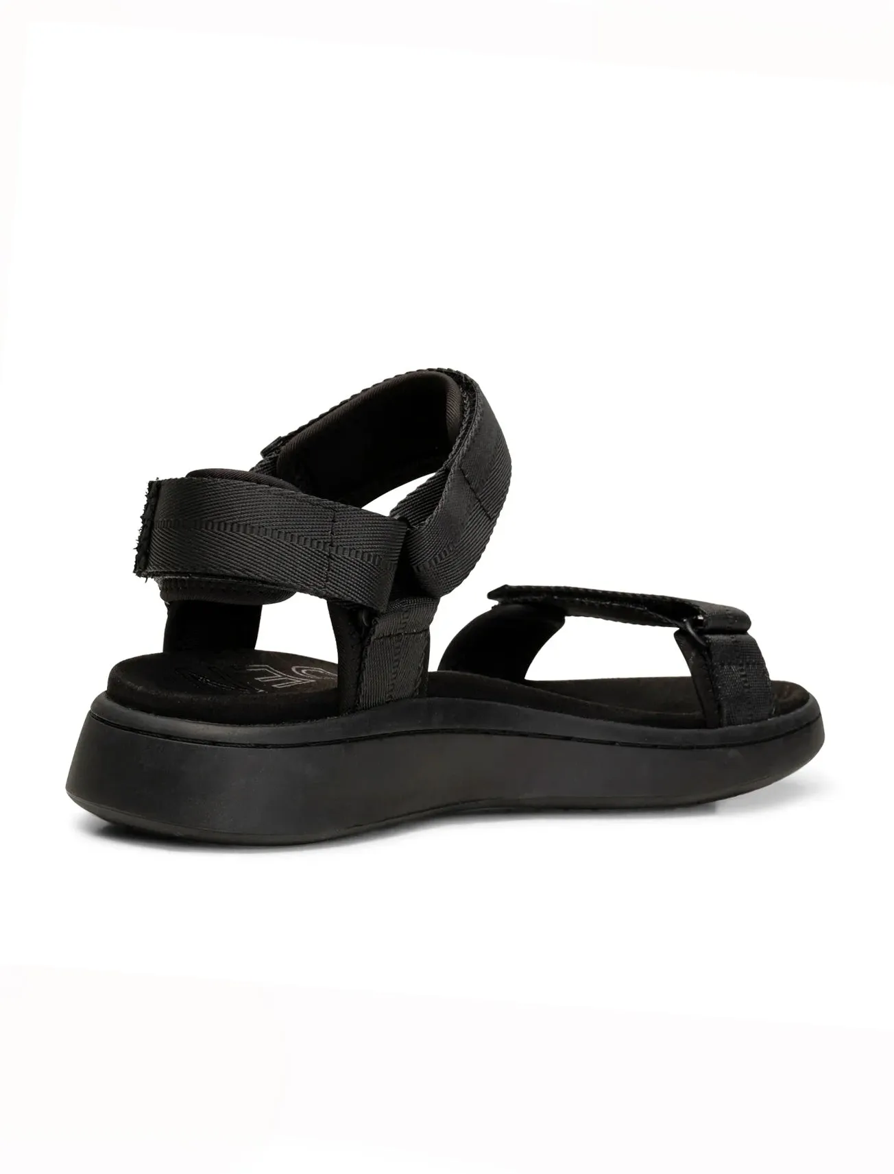 Line Textile Sandal, Black