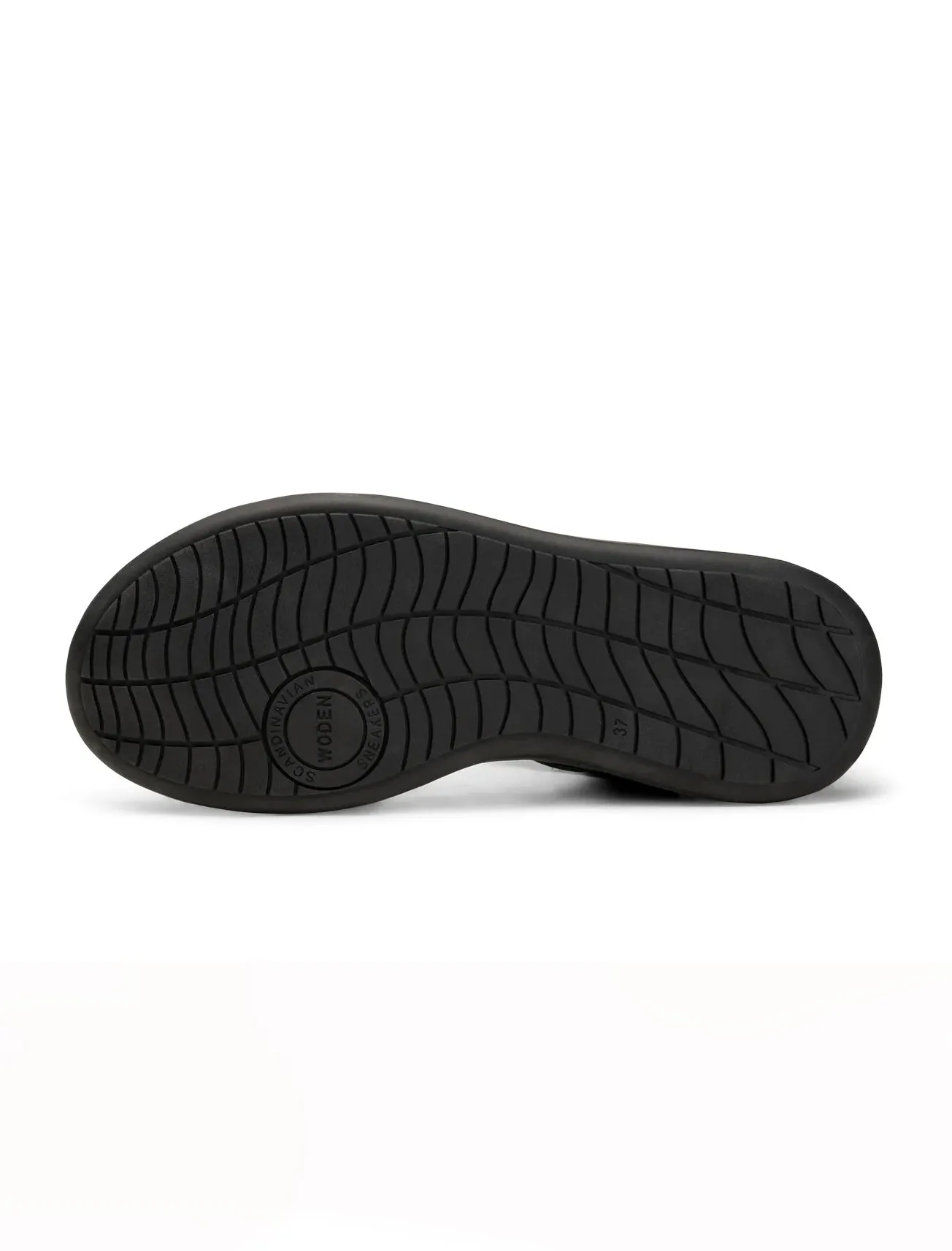 Line Textile Sandal, Black