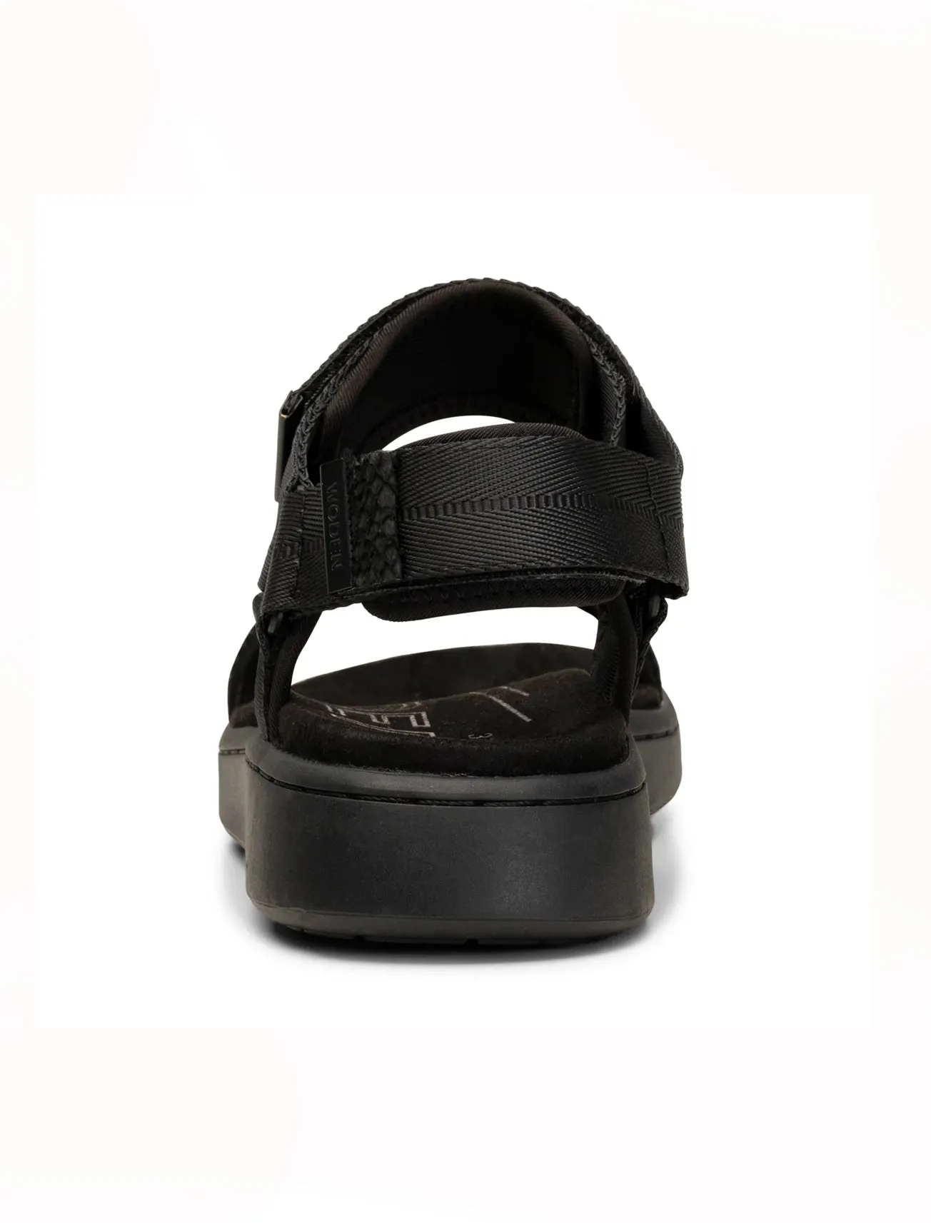 Line Textile Sandal, Black