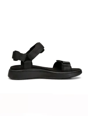 Line Textile Sandal, Black