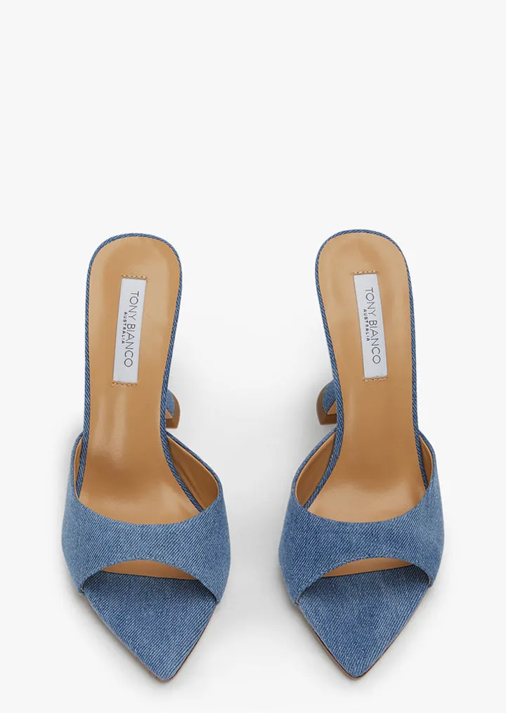 Marcel Washed Denim Heels