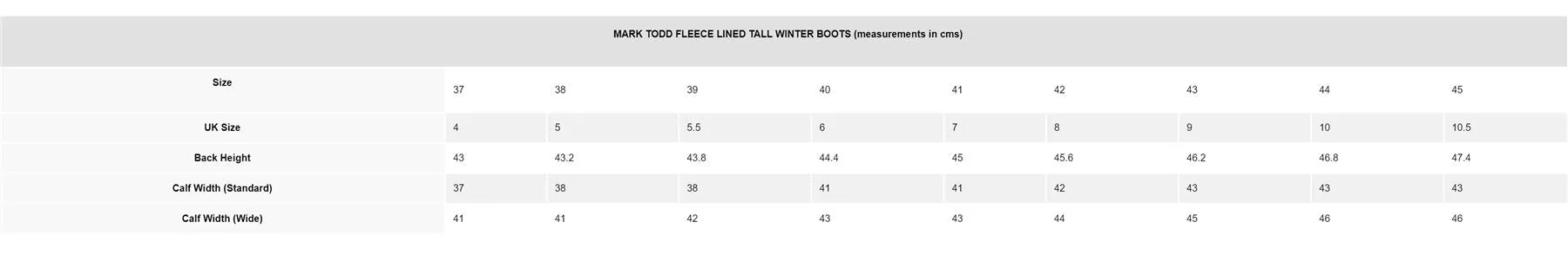 Mark Todd Tall Winter Boots Fleece Lined Adult