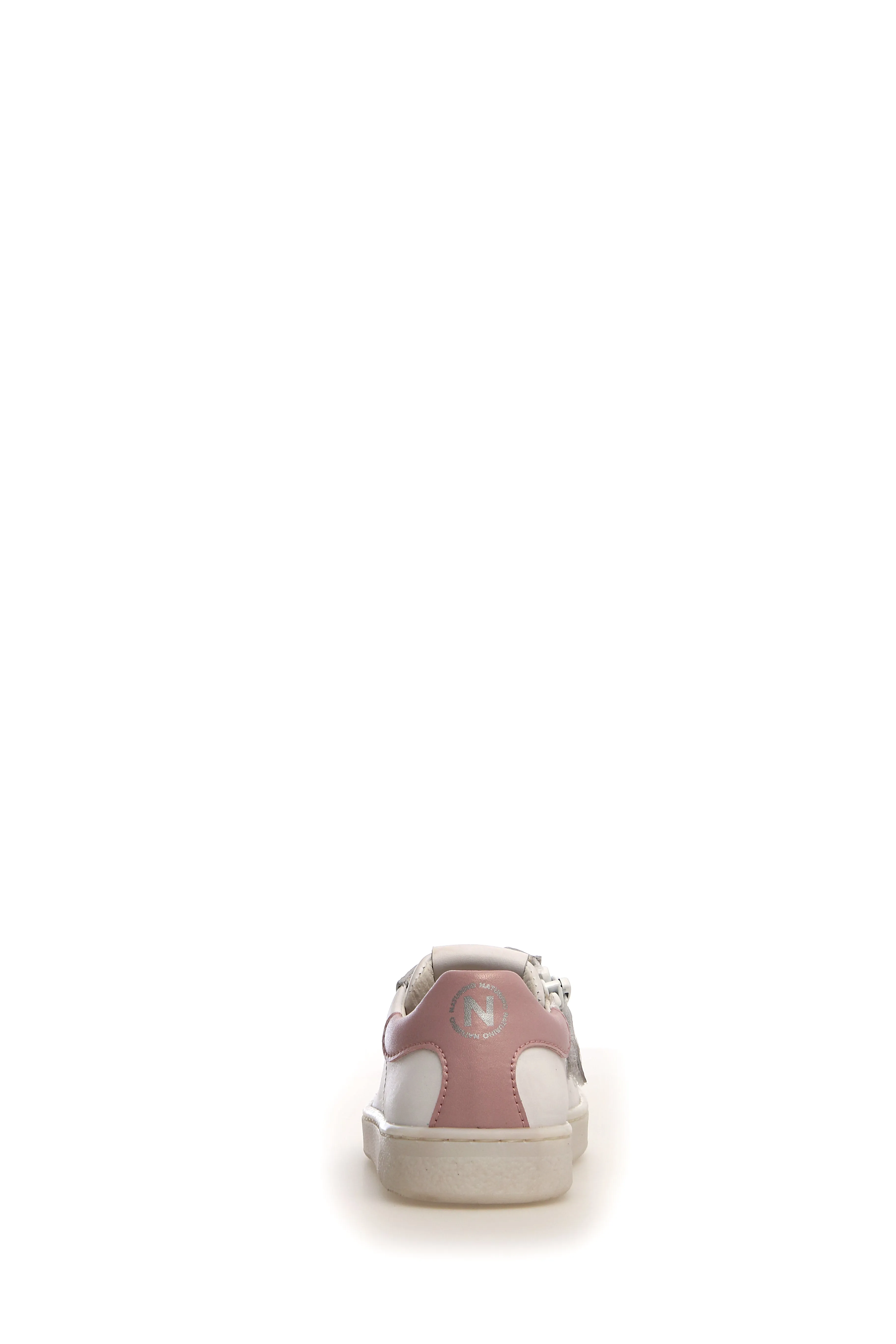 Naturino Girl's Flich Sneaker Shoes, White/Pink