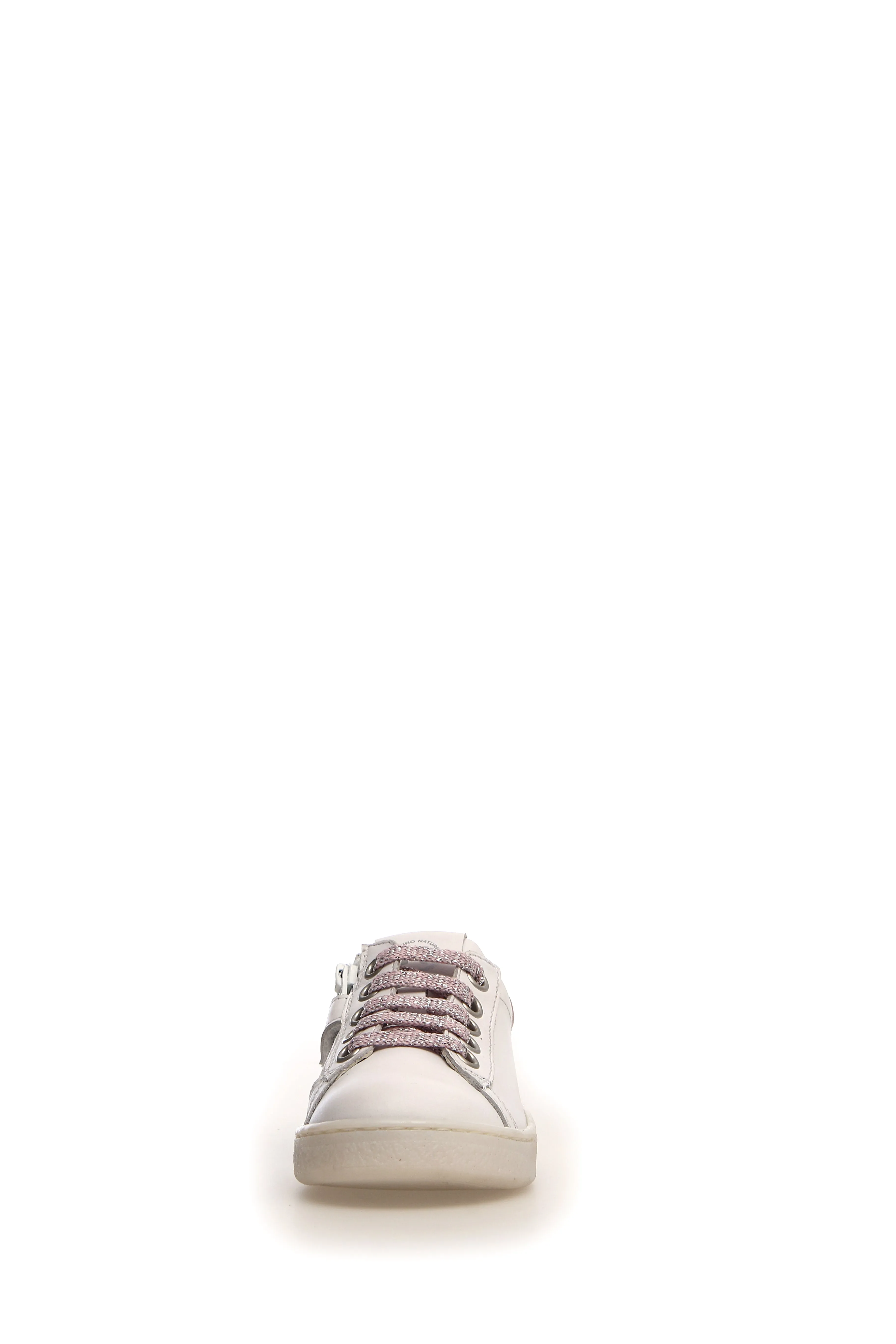 Naturino Girl's Flich Sneaker Shoes, White/Pink