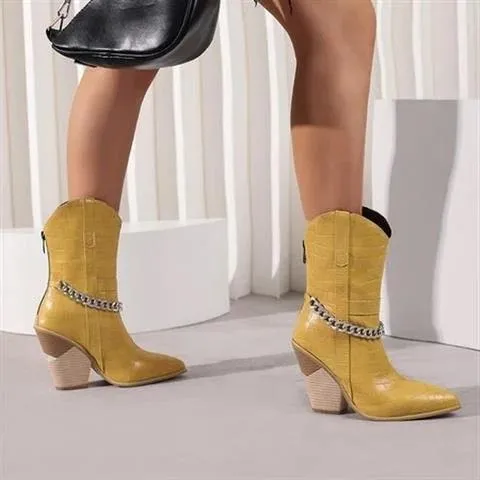 Plain Elegant Pu Autumn Fashion Boots