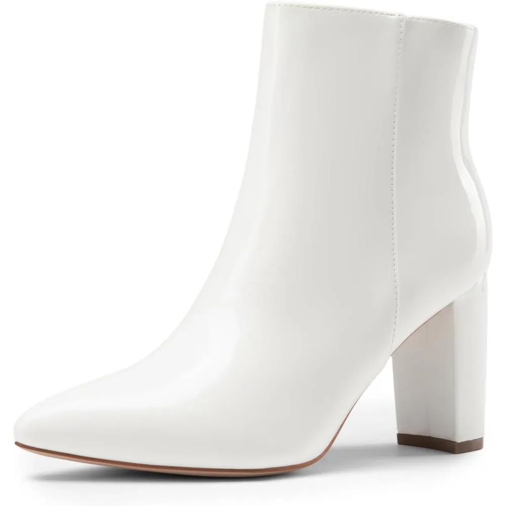 Pointed Side Zipper Boots