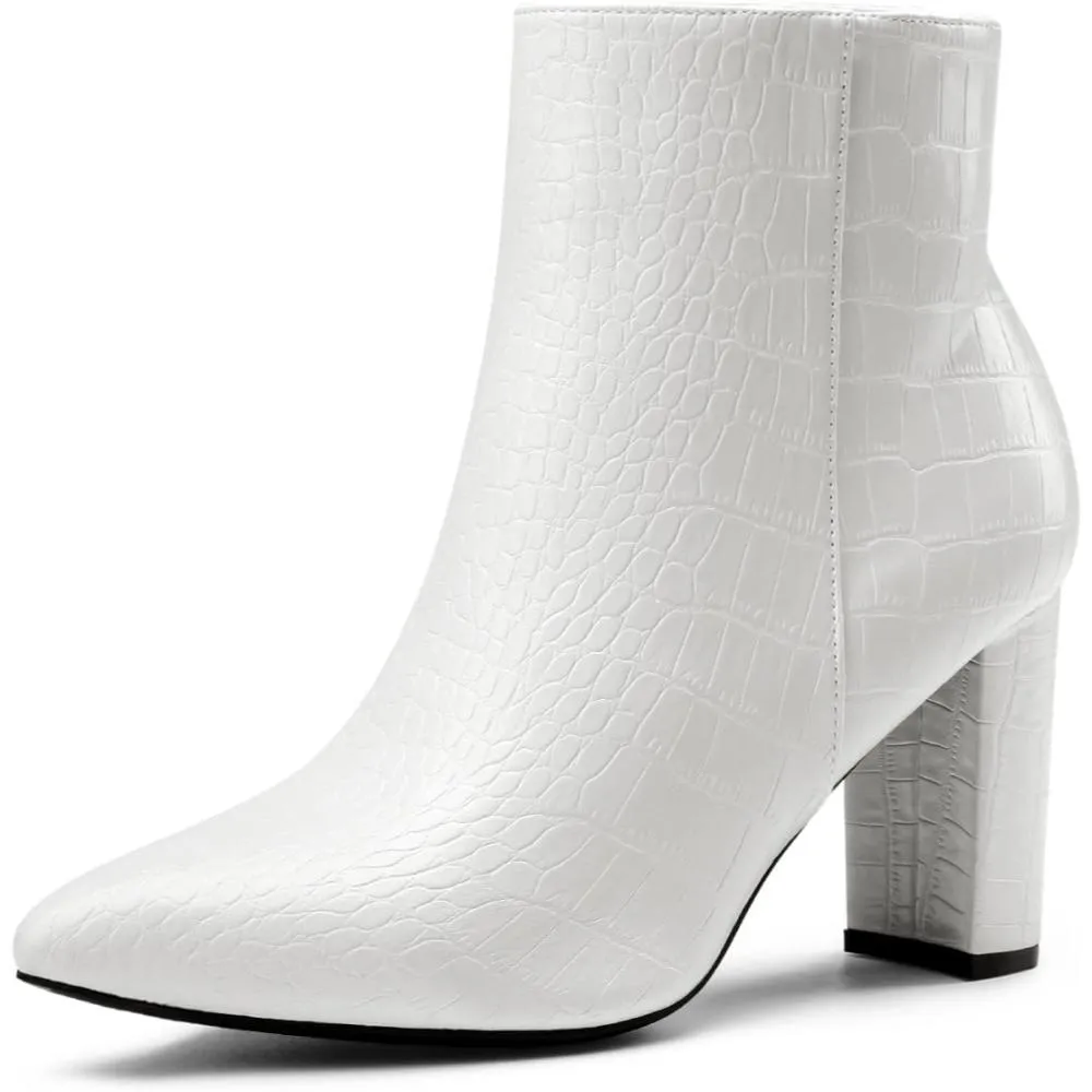 Pointed Side Zipper Boots