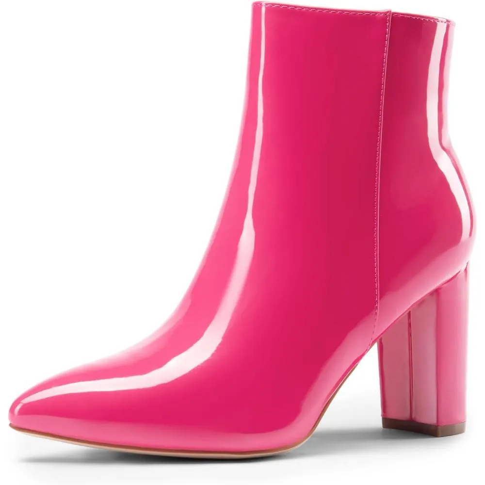 Pointed Side Zipper Boots