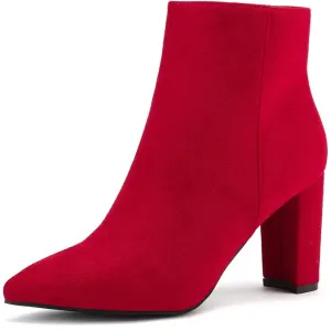 Pointed Side Zipper Boots