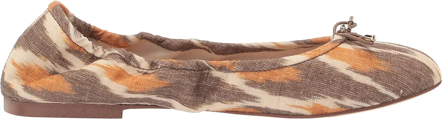 Sam Edelman Felicia Soft Grey Multi Slip On Rounded Toe Bow Detail Ballet Flats
