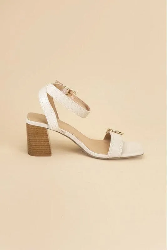 SODA Treaty Buckle Sandal Heels