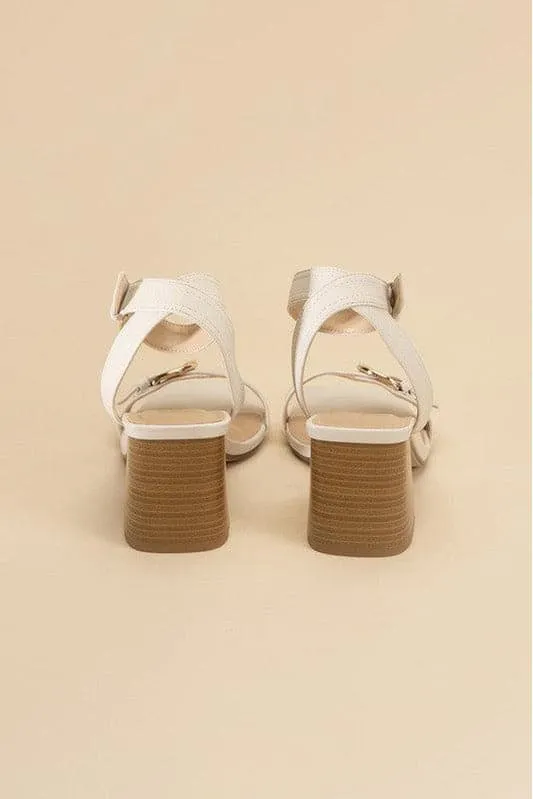 SODA Treaty Buckle Sandal Heels