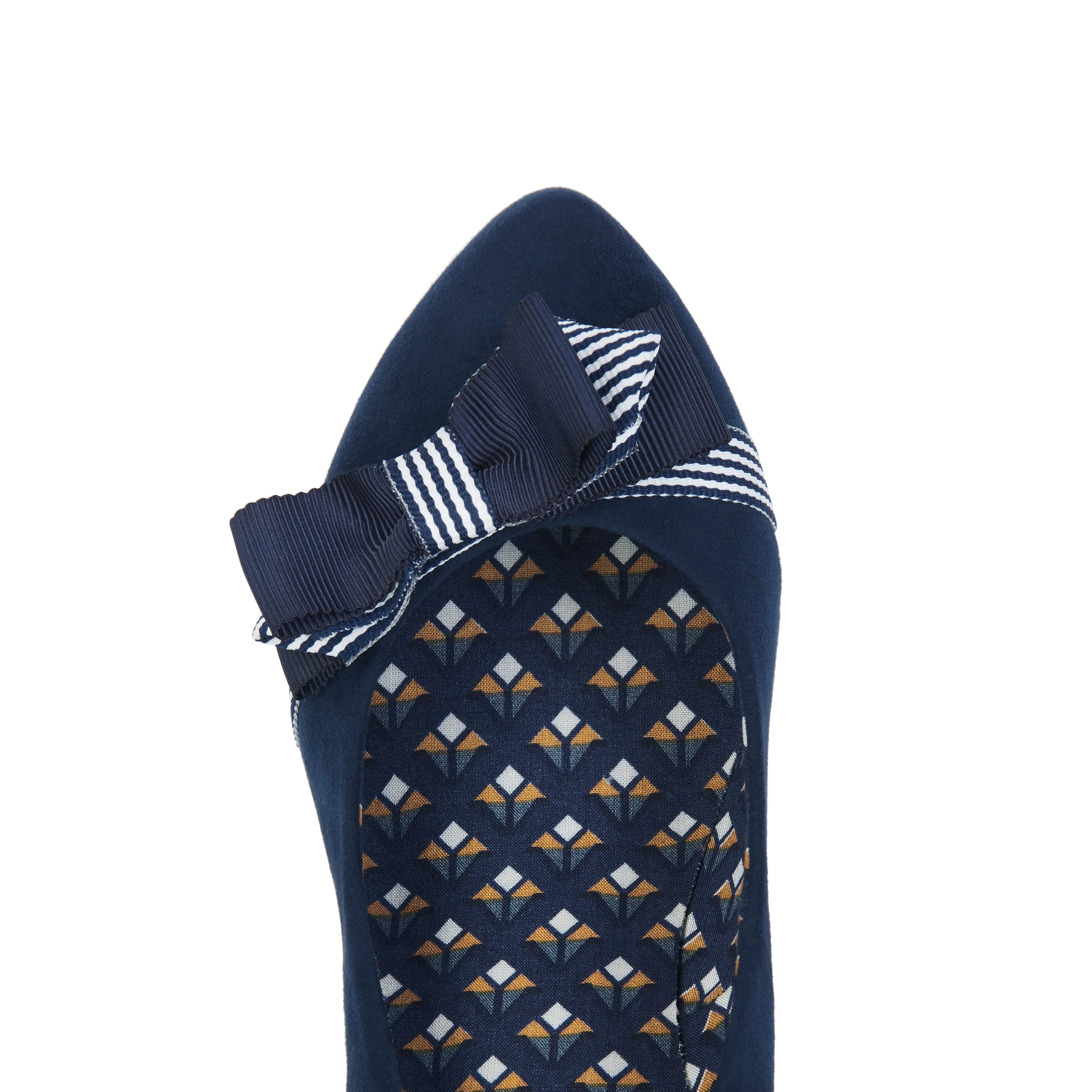 Susanna Navy Blue Court Shoe High Heels by Ruby Shoo