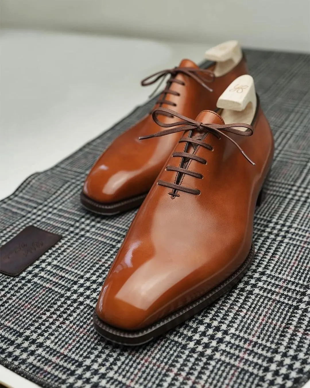 Tan Leather Talitha Whole Cut Oxfords - Formal Shoes - SS23