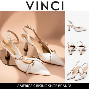 The Atlantic White Leather Slingback Women Sandal