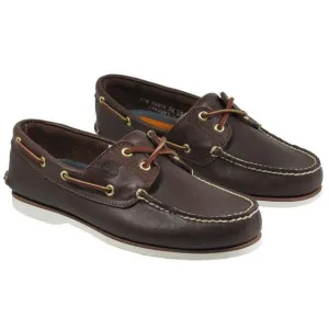 Timberland Boots Mens Boat Shoe Brown White
