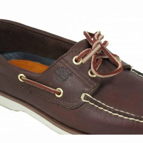 Timberland Boots Mens Boat Shoe Brown White