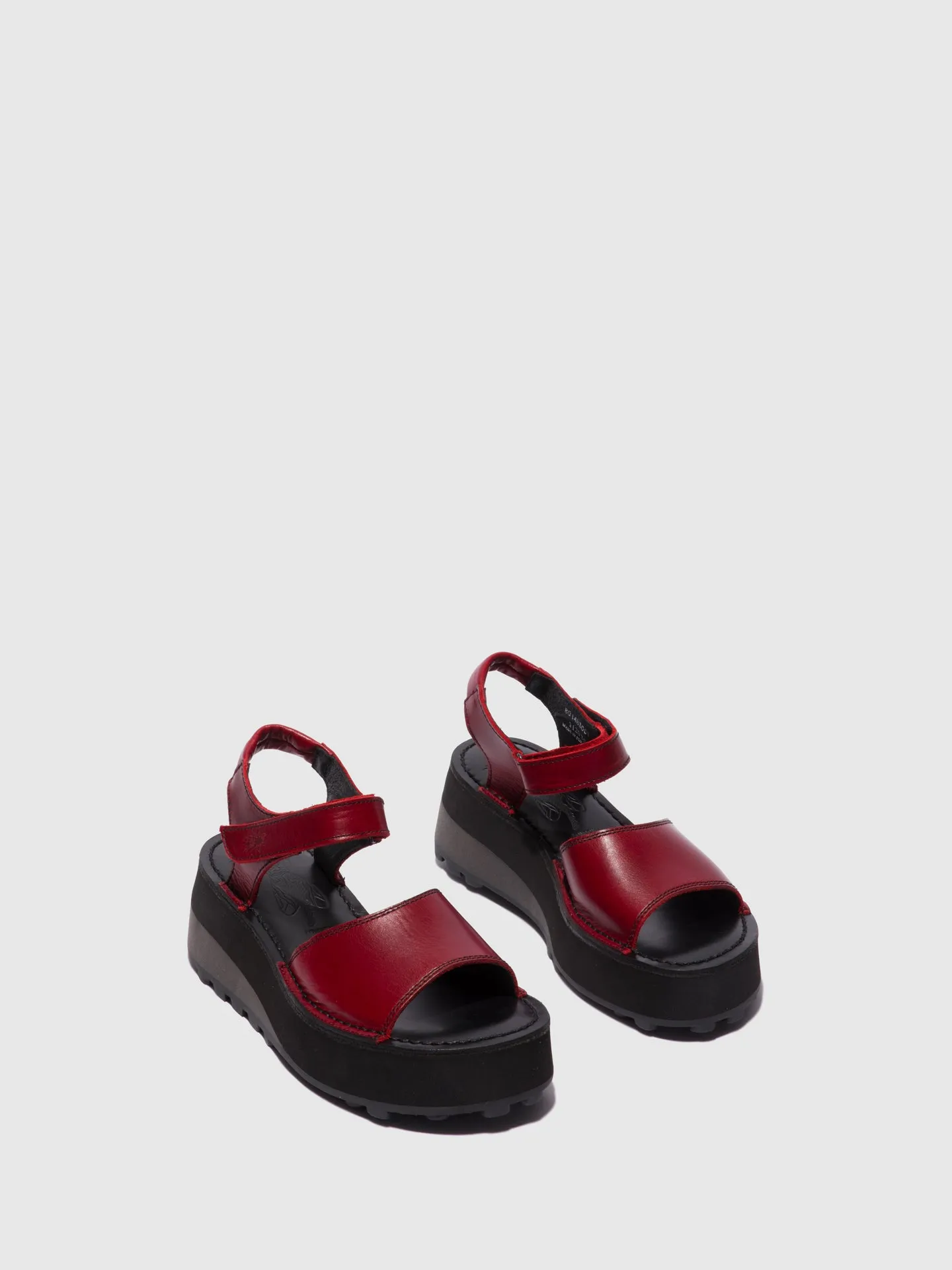 Velcro Sandals HOST483FLY RED/BLACK