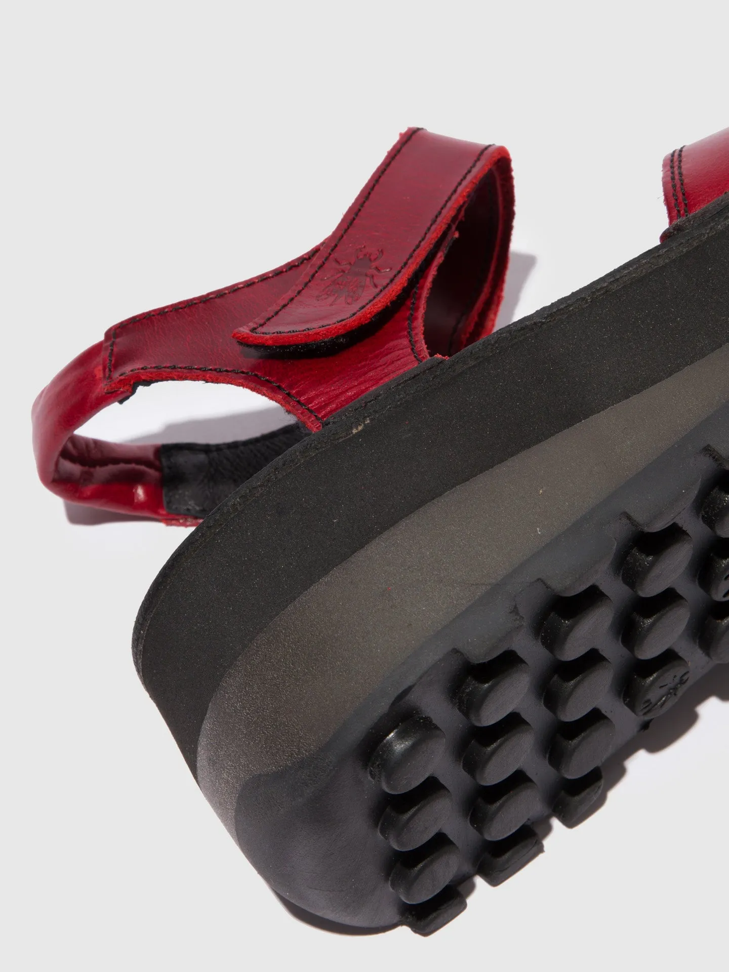 Velcro Sandals HOST483FLY RED/BLACK