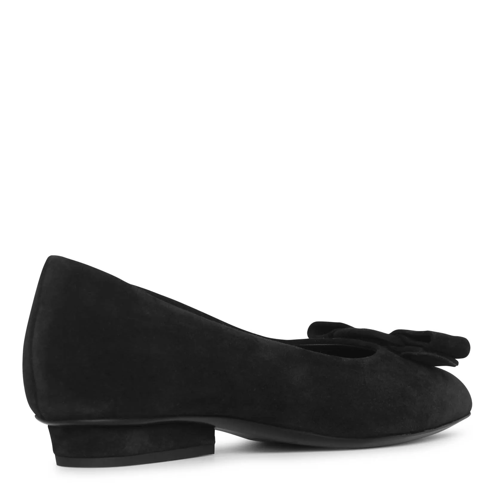 Viva black suede flats