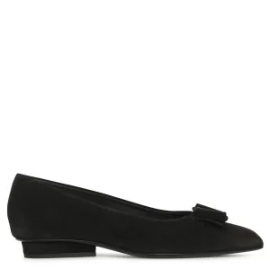 Viva black suede flats